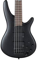 Solid body elektrische bas Ibanez Fieldy K5 BKF - Black flat