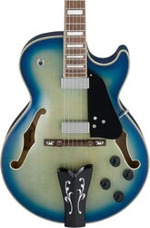 Hollow bodytock elektrische gitaar Ibanez George Benson GB10EM JBB - Jet blue burst