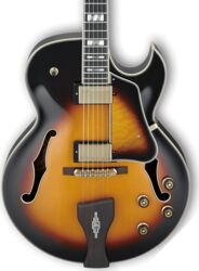 Hollow bodytock elektrische gitaar Ibanez George Benson LGB30 VYS - Vintage yellow sunburst