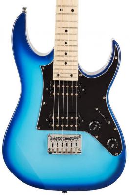 Elektrische gitaar voor kinderen Ibanez GRGM21 BLT Mikro - Blue burst