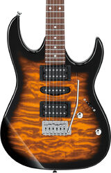 Elektrische gitaar in str-vorm Ibanez GRX70QA SB GIO - Sunburst
