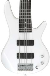 Solid body elektrische bas Ibanez SR Gio GSR186 PW 6-String - pearl white