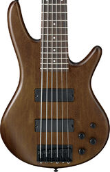 Solid body elektrische bas Ibanez GSR206B WNF GIO 6-String - Walnut flat