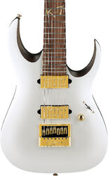 Kenmerkende elektrische gitaar Ibanez Head K7YANG - white