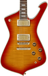 Retro-rock elektrische gitaar Ibanez Iceman IC420FM CRS - Cherry sunburst