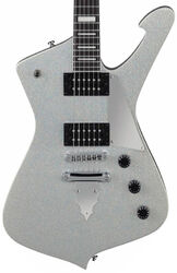 Metalen elektrische gitaar Ibanez Paul Stanley PS60 SSL - Silver sparkle
