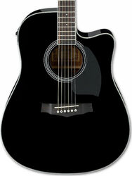 Folk gitaar Ibanez PF15ECE BK - Black