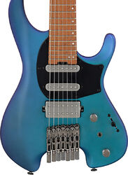 7-snarige elektrische gitaar Ibanez Q547 BMM Quest - Blue chameleon metallic matte
