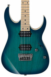 Elektrische gitaar in str-vorm Ibanez RG652AHMFX NGB Prestige Japan - Nebula green burst