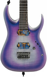 Metalen elektrische gitaar Ibanez RGA61AL IAF Axion Label - Indigo aurora burst flat 