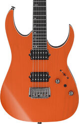 Elektrische gitaar in strat vorm Ibanez Prestige Japan RGR5221R TFR - Transparent Fluorescent Orange