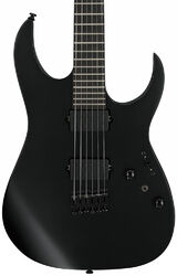 Elektrische gitaar in str-vorm Ibanez RGRTB621 BKF Iron label - Black flat