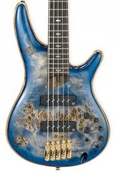 Solid body elektrische bas Ibanez SR2605E CBB Premium - Cerulean blue burst