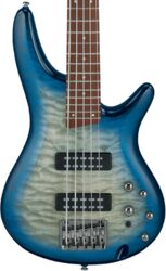 Solid body elektrische bas Ibanez Standard SR405EQM SCB 5-String - Stained Cosmic Blue Starburst