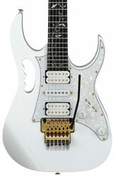 Guitarra eléctrica de doble corte. Ibanez Steve Vai JEM7VP WH Premium +Bag - White