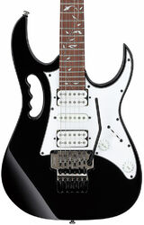Elektrische gitaar in str-vorm Ibanez Steve Vai JEMJR BK - Black