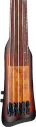 Solid body elektrische bas Ibanez Upright Bass UB805 MOB 5-String - Mahogany Oil Burst