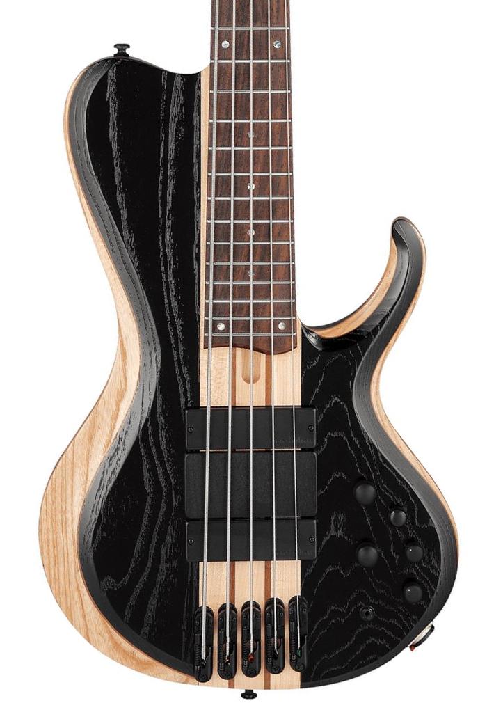 Solid body elektrische bas Ibanez Workshop BTB865SC WKL 5-String - Weathered black low gloss