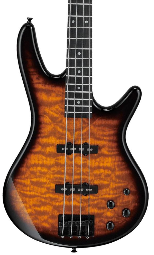 Solid body elektrische bas Ibanez GSR280QA TYS GIO - Transparent yellow sunburst