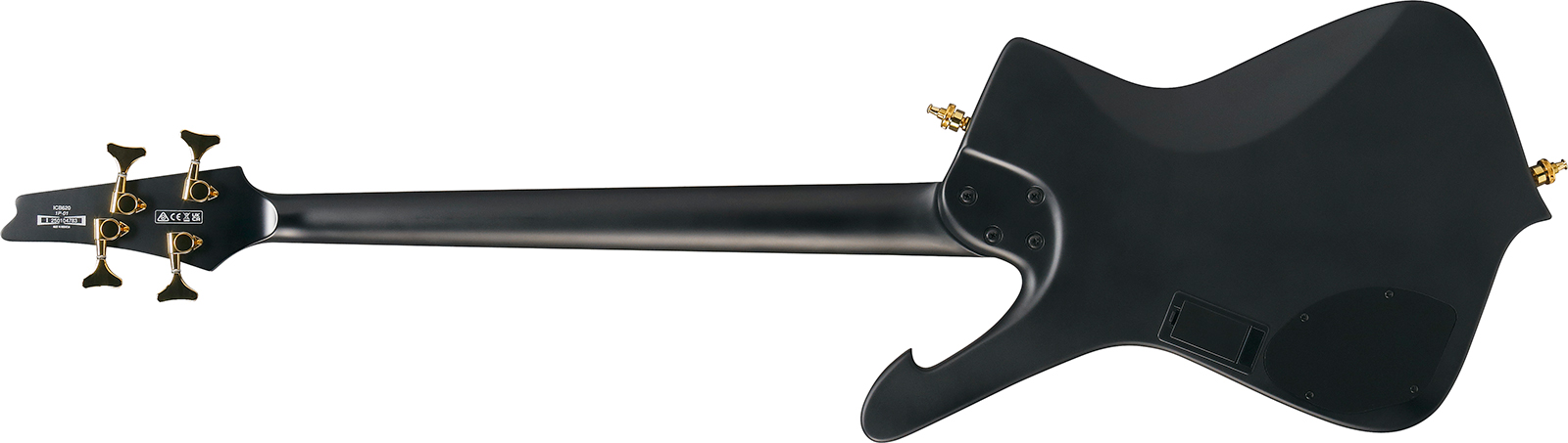 Ibanez Icb620 Bkf Iceman Active Pp - Black Flat - Solid body elektrische bas - Variation 1