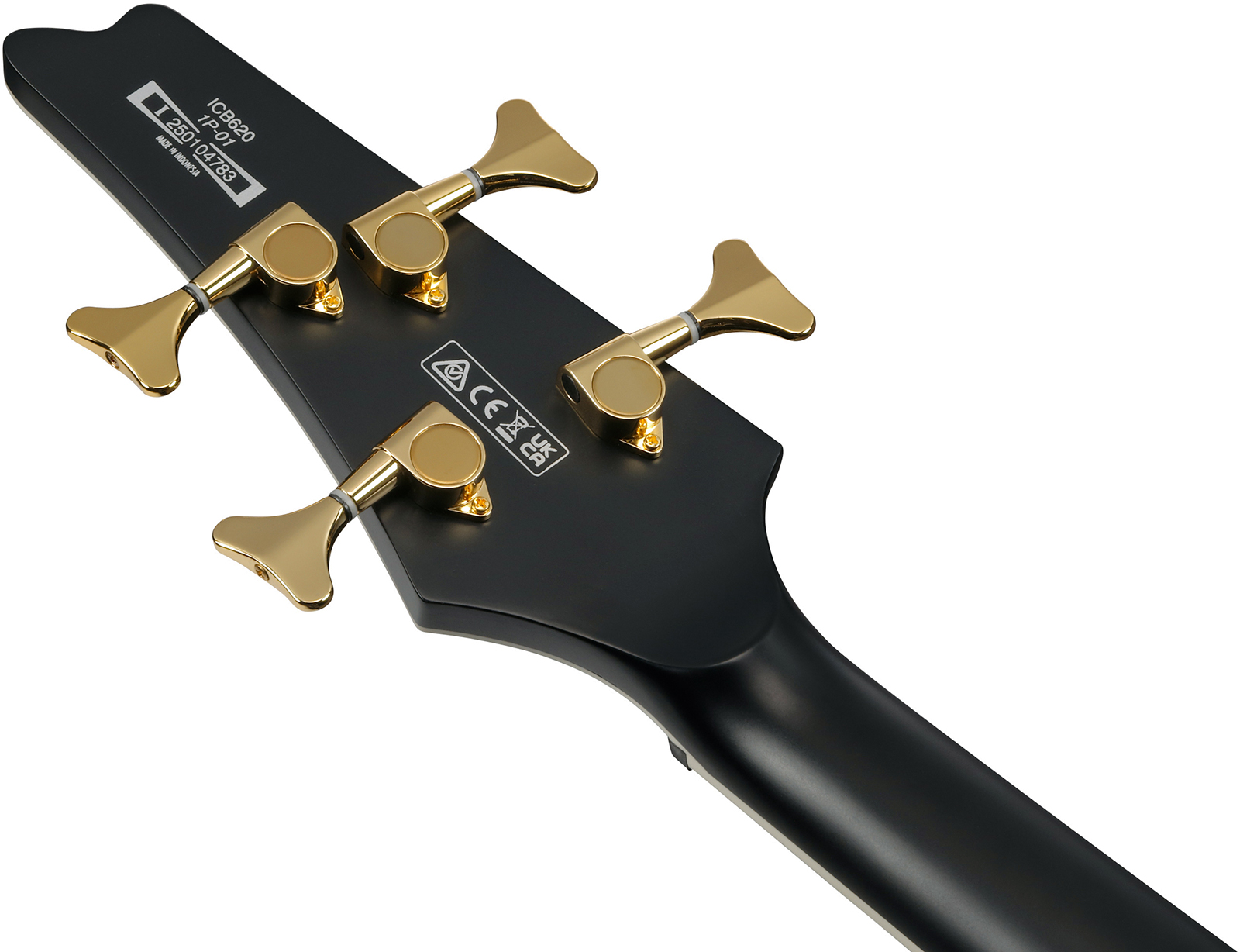 Ibanez Icb620 Bkf Iceman Active Pp - Black Flat - Solid body elektrische bas - Variation 4