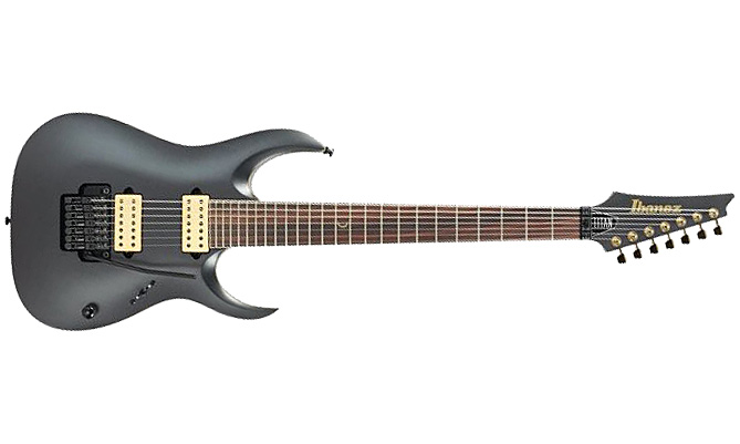 Ibanez Jake Bowen Jbm27 Signature 7c 2h Fr Rw - Black Flat - Elektrische gitaar in Str-vorm - Variation 1