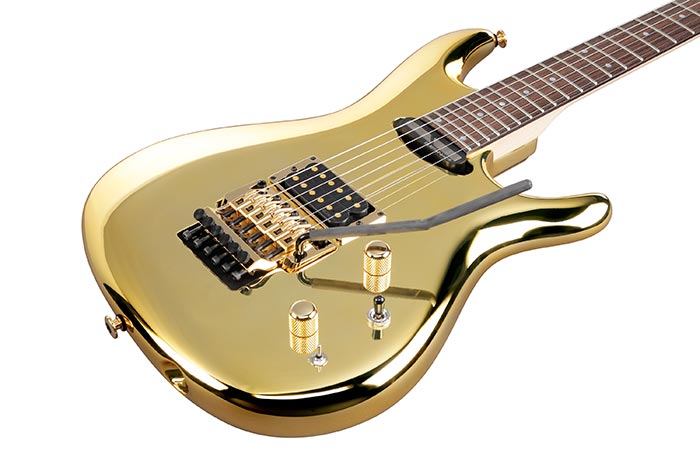 Ibanez Joe Satriani Js1gd Jap Signature 1h Sustainiac Fr Rw - Gold - Elektrische gitaar in Str-vorm - Variation 2