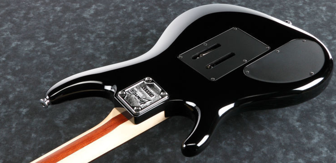 Ibanez Joe Satriani Js2450 Mcb Prestige Japan  Hh Dimarzio Fr Rw - Muscle Car Black - Elektrische gitaar in Str-vorm - Variation 3