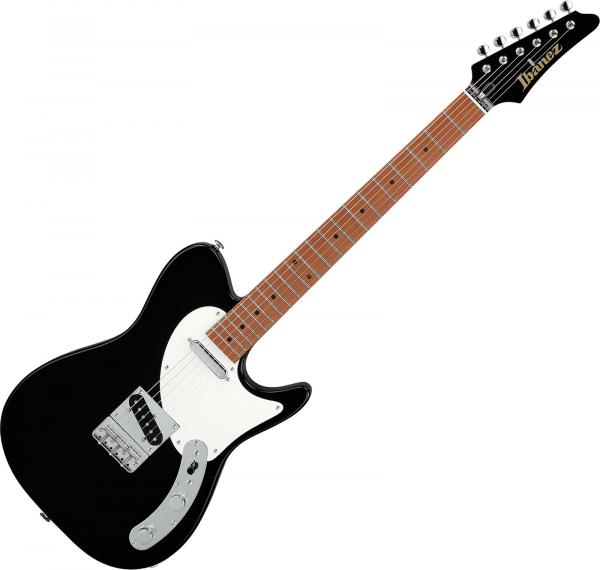 Solid body elektrische gitaar Ibanez Josh Smith FLATV1 BK Japan - Black