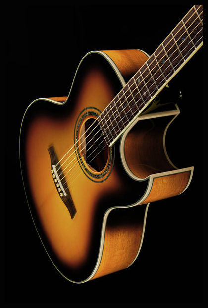 Ibanez Joe Satriani Jsa5 Vb Cw Epicea Acajou Rw - Vintage Sunburst - Westerngitaar & electro - Variation 4