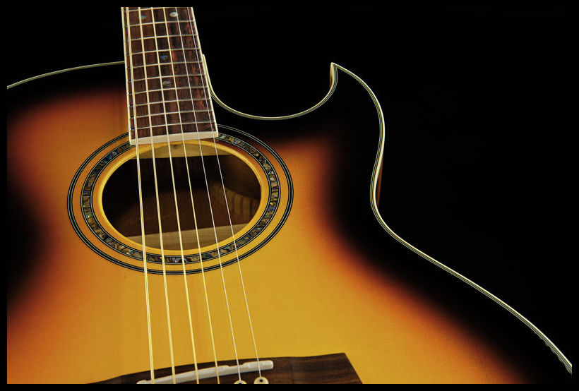 Ibanez Joe Satriani Jsa5 Vb Cw Epicea Acajou Rw - Vintage Sunburst - Westerngitaar & electro - Variation 6