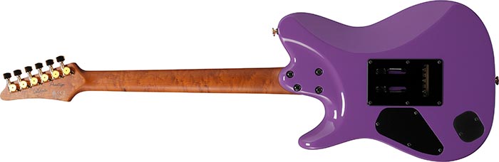 Ibanez Lari Basilio Lb1 Vl Jap Signature Hss Trem Mn - Violet - Televorm elektrische gitaar - Variation 1