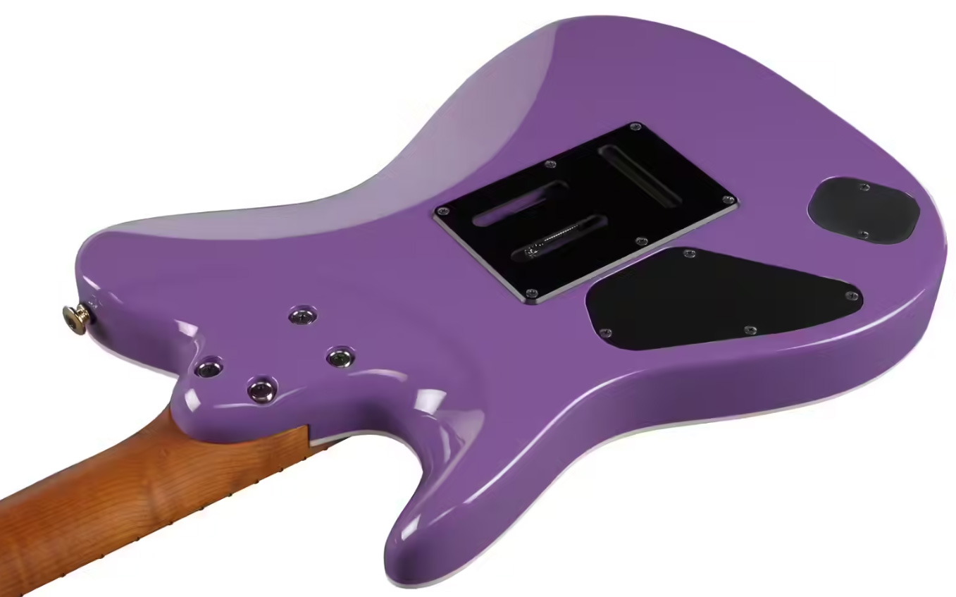 Ibanez Lari Basilio Lb1 Vl Jap Signature Hss Trem Mn - Violet - Televorm elektrische gitaar - Variation 4