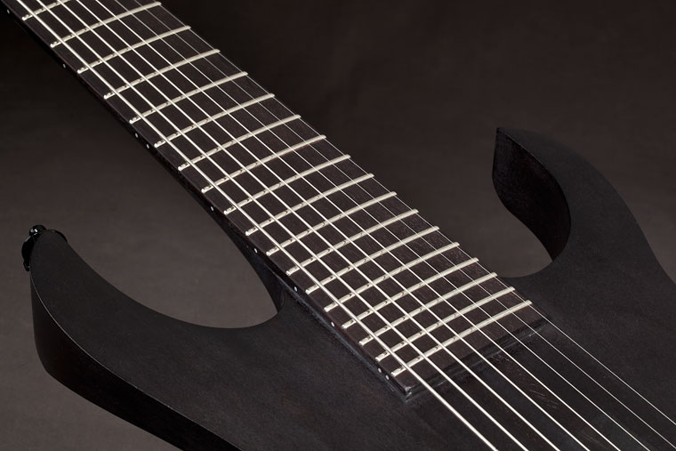 Ibanez Marten Hagstrom Meshuggah M8m Prestige Japon Signature H Ht Eb - Black - Bariton elektrische gitaar - Variation 2