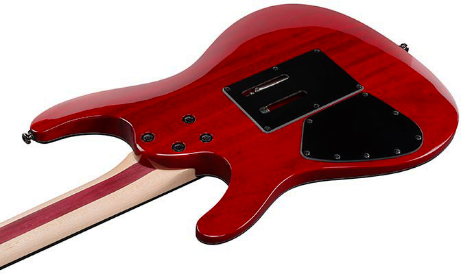 Ibanez Nita Strauss Jiva10r Trc Signature Hsh Dimarzio Fr Eb - Torch Red - Elektrische gitaar in Strat vorm - Variation 4