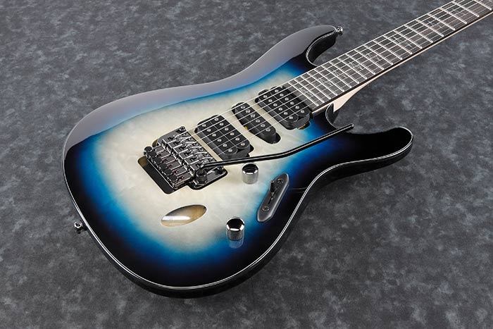 Ibanez Nita Strauss Jivajr Dse Signature Hsh Fr Eb - Deep Sea Blonde - Elektrische gitaar in Str-vorm - Variation 1