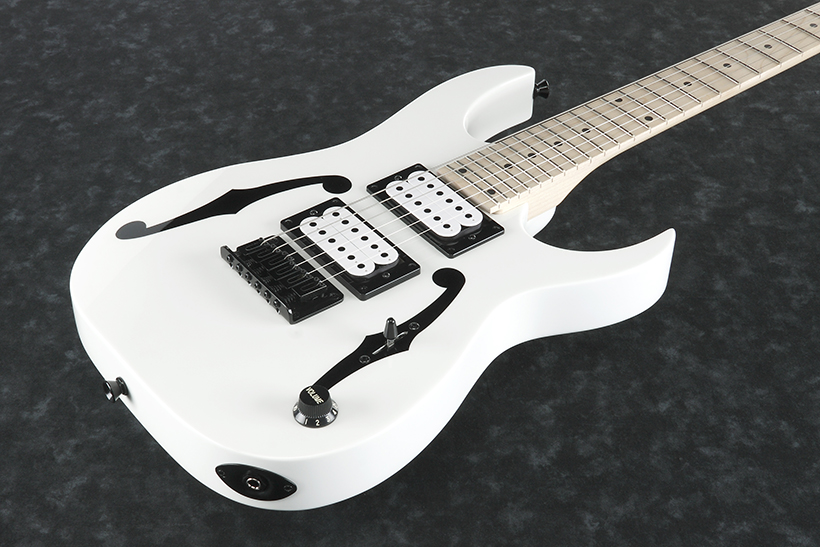 Ibanez Paul Gilbert Pgmm31 Wh Signature Junior Hh Ht Mn - White - Elektrische gitaar voor kinderen - Variation 1