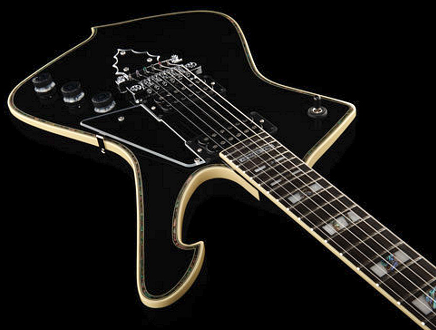 Ibanez Paul Stanley Ps10 Bk Japon Signature Hh Seymour Duncan Ht Eb - Black - Metalen elektrische gitaar - Variation 2
