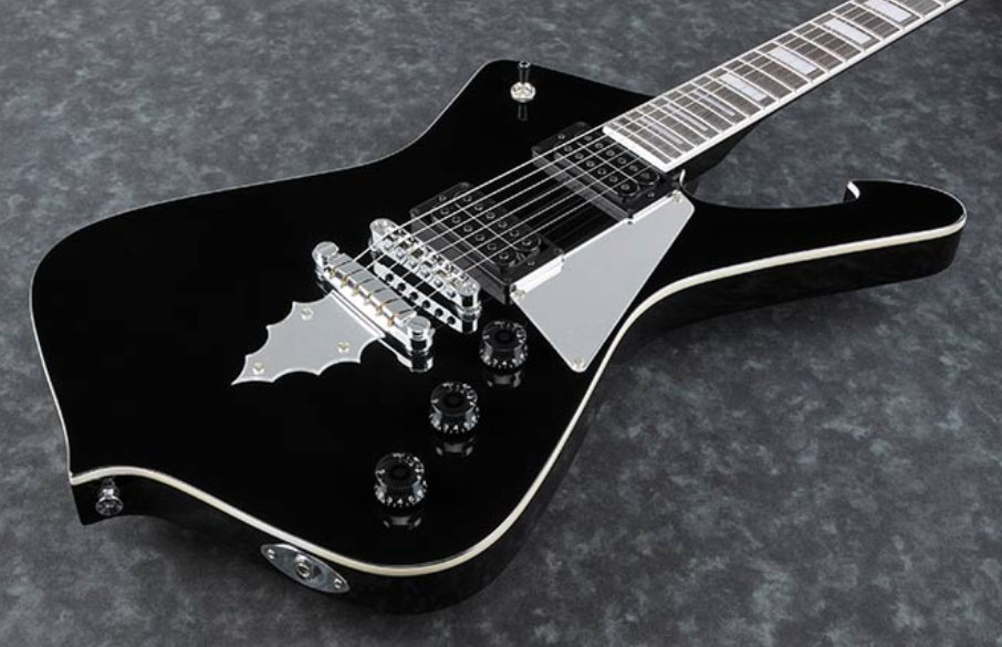 Ibanez Paul Stanley Ps60 Bk Signature Hh Ht Pur - Black - Metalen elektrische gitaar - Variation 2