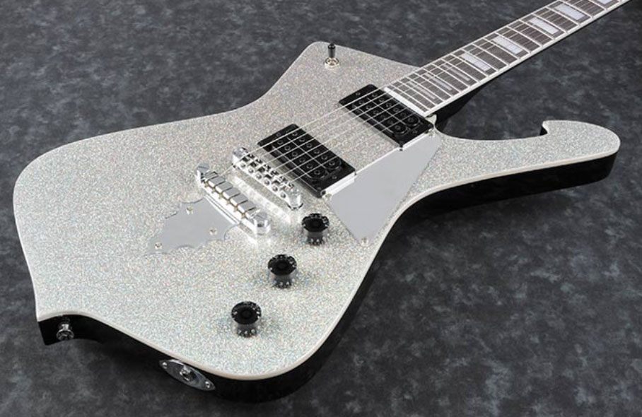 Ibanez Paul Stanley Ps60 Ssl Signature Hh Ht Pur - Silver Sparkle - Metalen elektrische gitaar - Variation 2
