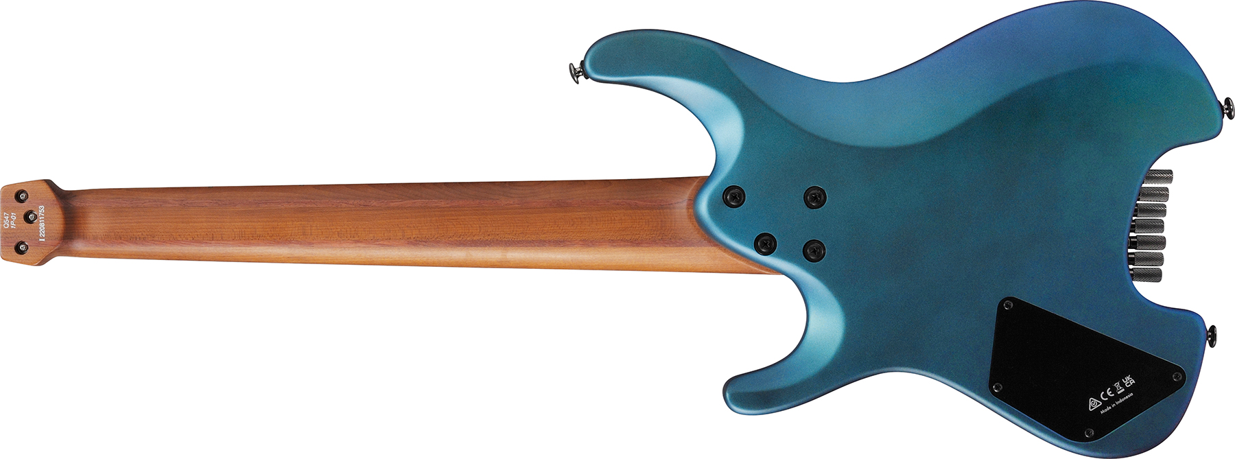 Ibanez Q547 Bmm Quest 7c Hss Ht Mn - Blue Chameleon Metallic Matte - 7-snarige elektrische gitaar - Variation 1