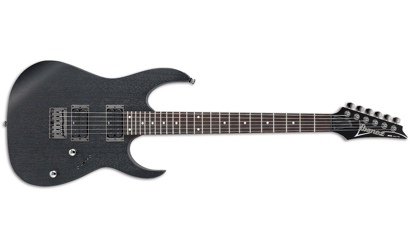 Ibanez Rg421 Wk Hh Ht Rw - Weathered Black - Elektrische gitaar in Str-vorm - Variation 1