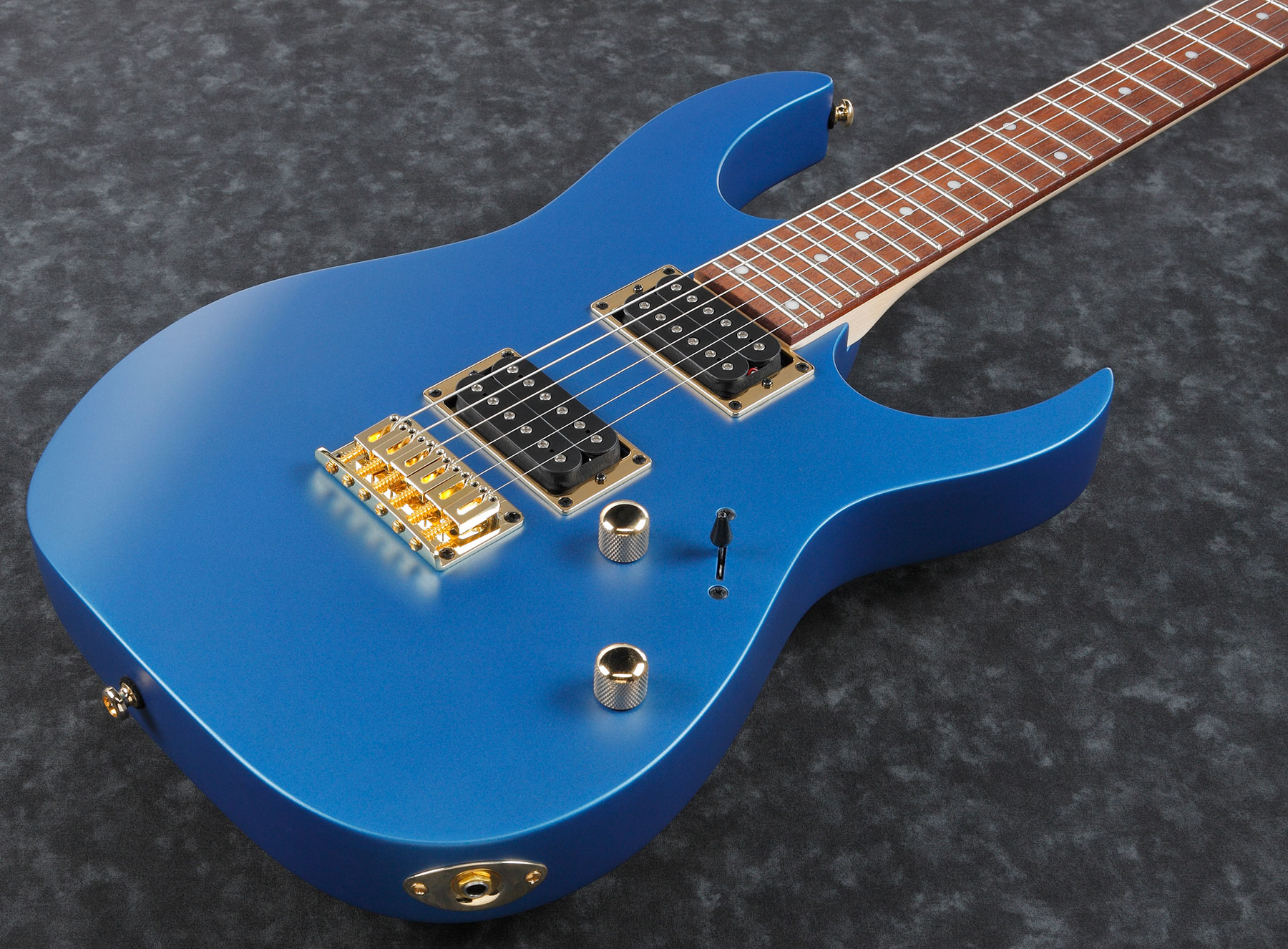 Ibanez Rg421g Lbm Standard Ht Hh Jat - Laser Blue Matte - Elektrische gitaar in Str-vorm - Variation 2