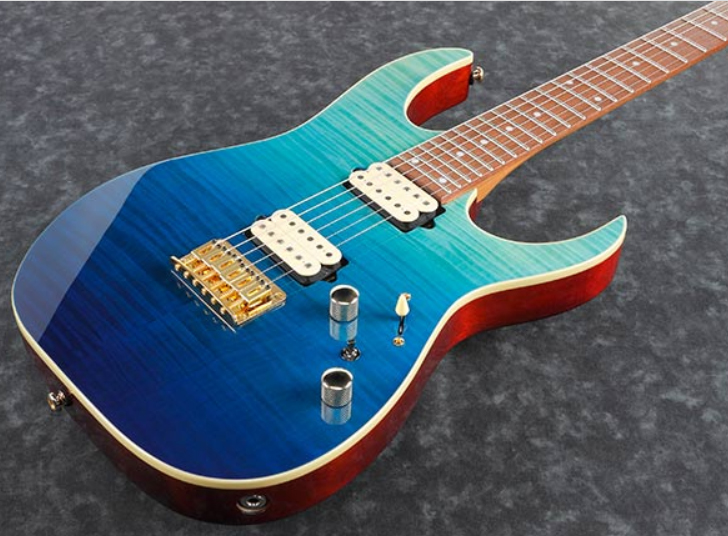 Ibanez Rg421hpfm Brg Standard Hh Ht Ja - Blue Reef Gradation - Elektrische gitaar in Str-vorm - Variation 1