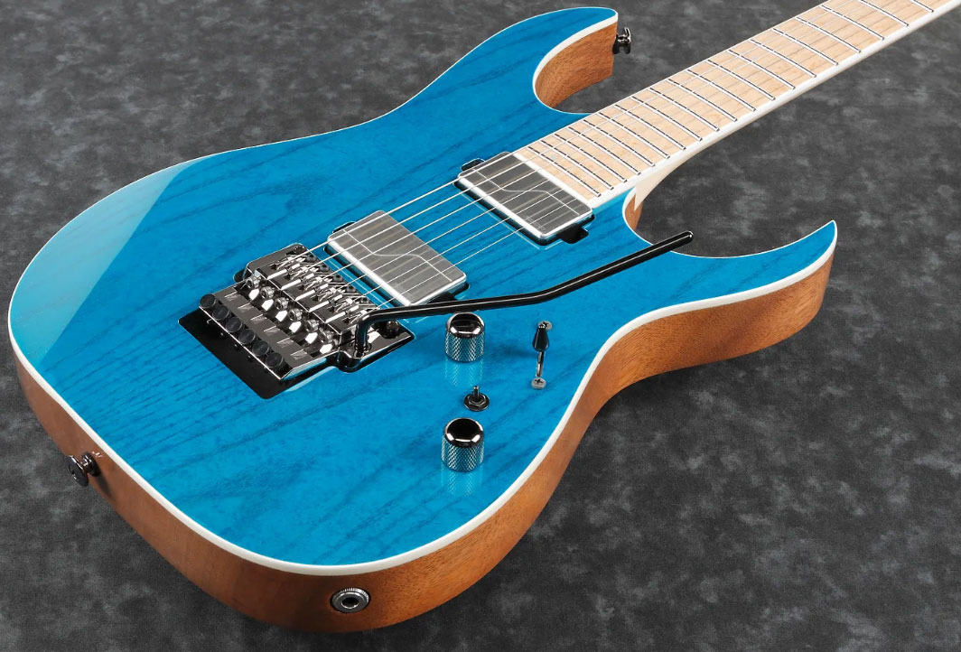 Ibanez Rg5120m Fcn Prestige Japon Hh Fishman Fluence Fr Mn - Frozen Ocean - Elektrische gitaar in Str-vorm - Variation 1