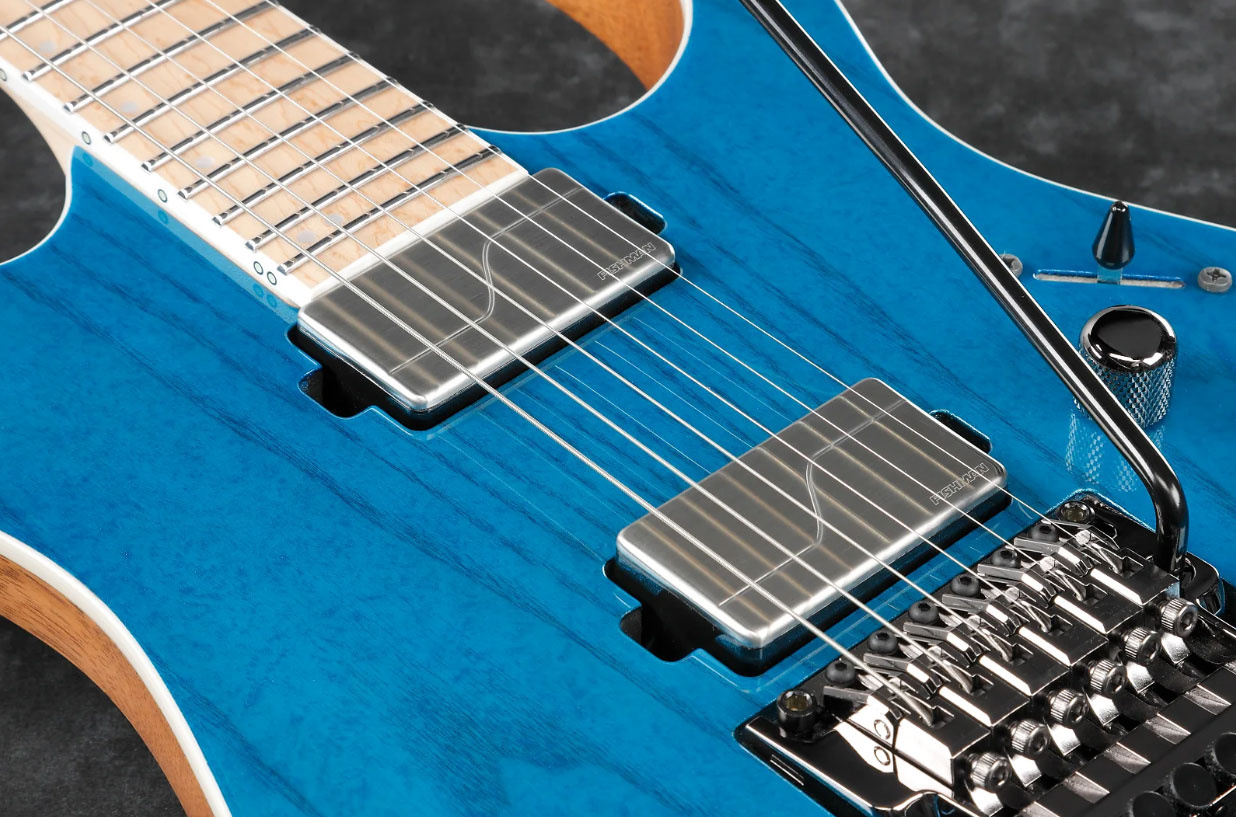 Ibanez Rg5120m Fcn Prestige Japon Hh Fishman Fluence Fr Mn - Frozen Ocean - Elektrische gitaar in Str-vorm - Variation 3