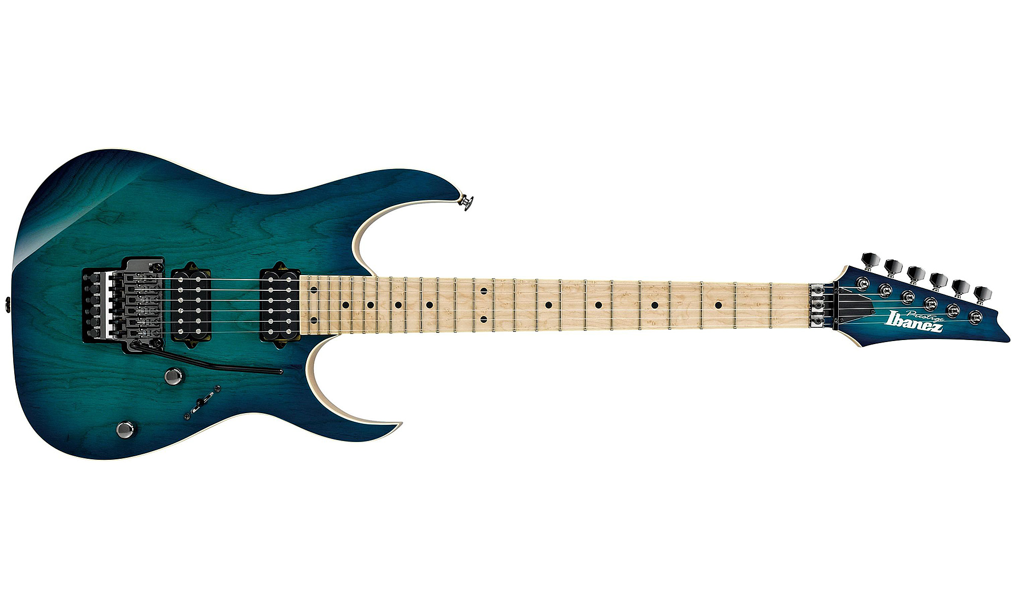 Ibanez Rg652ahm Ngb Prestige Japon Hh Dimarzio Fr Mn - Nebula Green Burst - Elektrische gitaar in Str-vorm - Variation 1