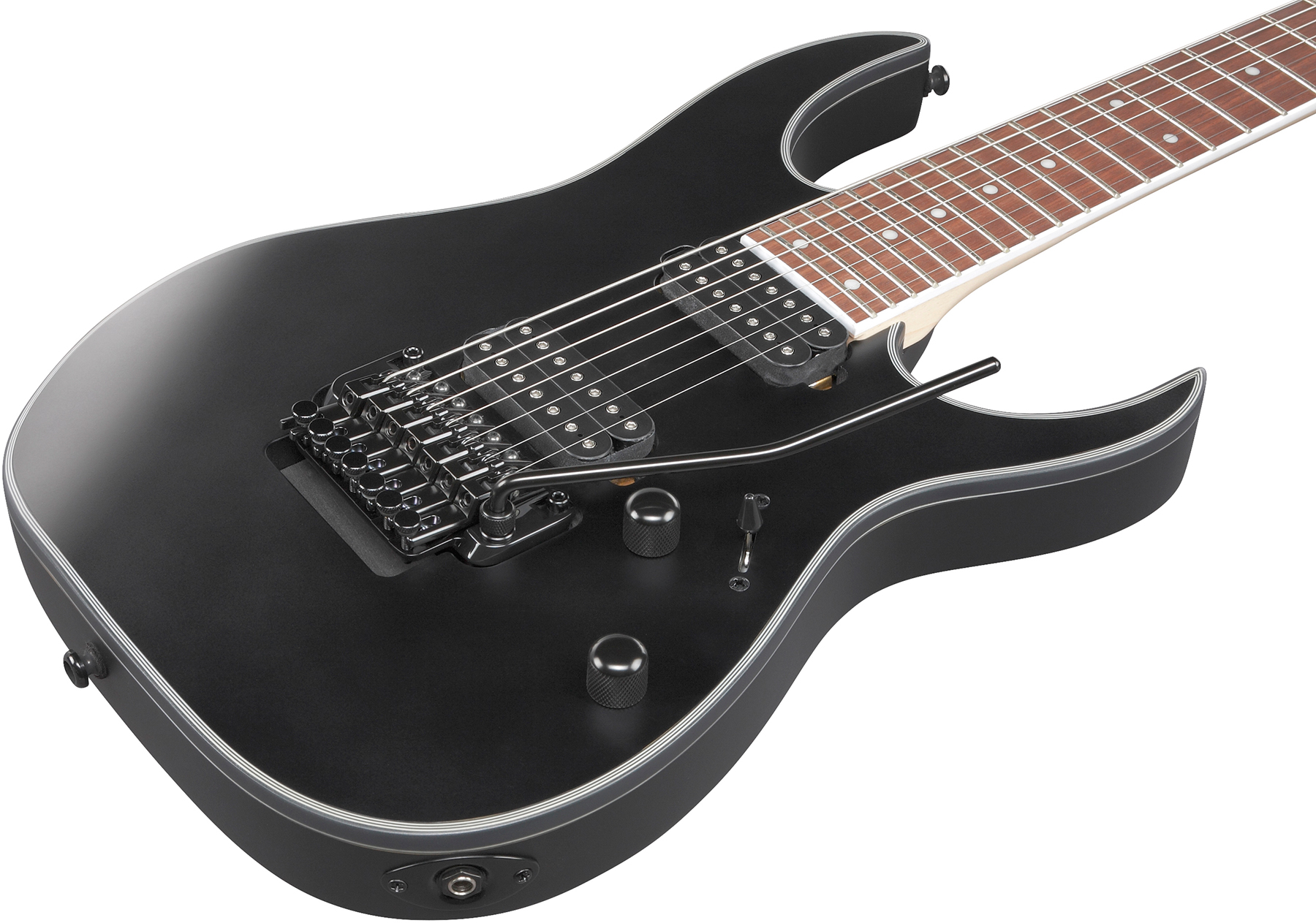 Ibanez Rg7320ex Bkf 7c 2h Fr Jat - Black Flat - 7-snarige elektrische gitaar - Variation 2