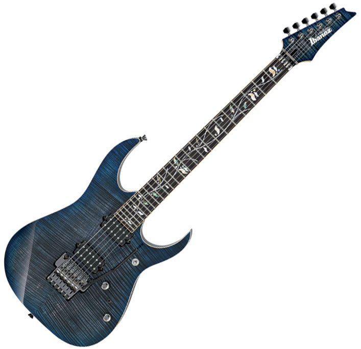 Ibanez Rg8520 Sde Prestige Japon Hh Dimarzio Fr Eb +etui - Sodalite - Elektrische gitaar in Strat vorm - Variation 1