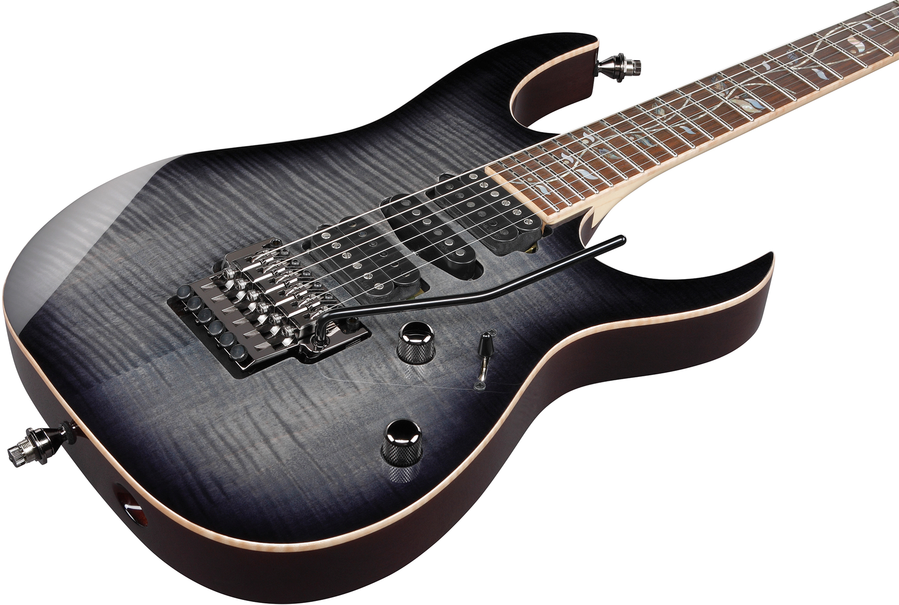 Ibanez Rg8570 Bre J.custom Jap Hsh Dimarzio Fr Eb - Black Rutile - Elektrische gitaar in Str-vorm - Variation 2